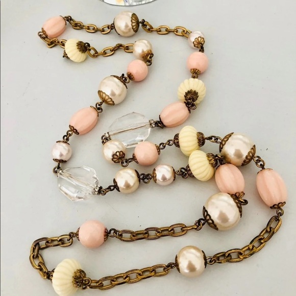 Vintage signed YOSCA statement necklace - Picture 3 of 11